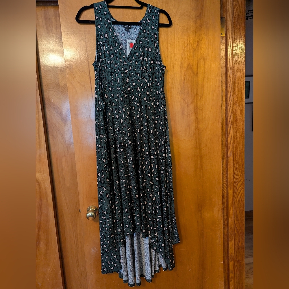 Torrid Green Leopard Print Dress